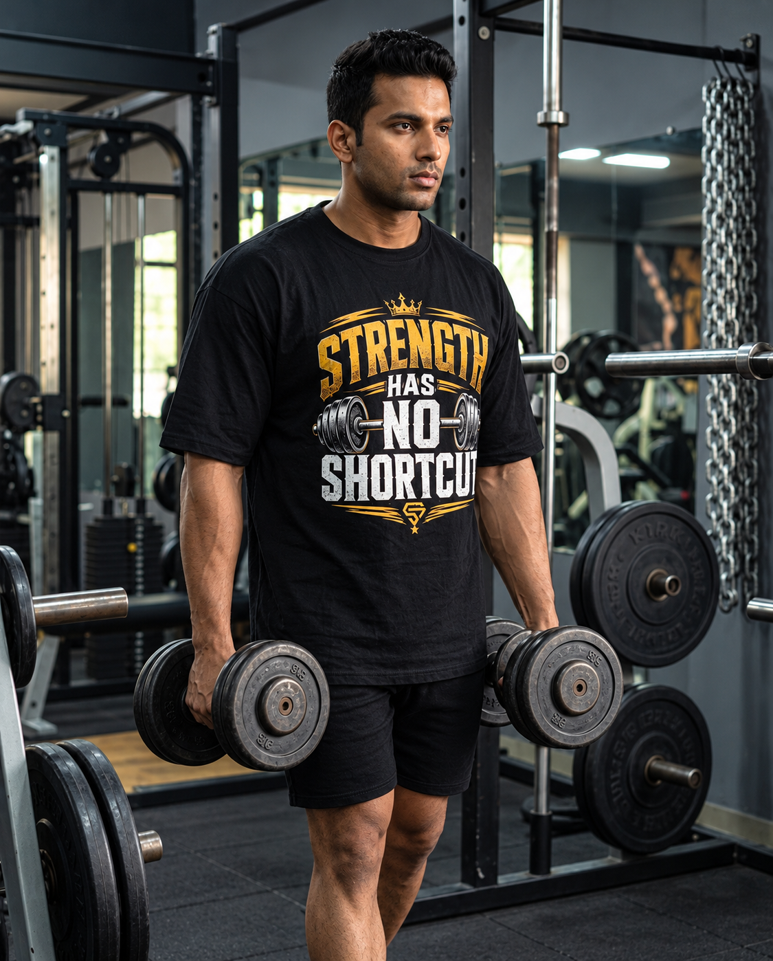 Unisex Oversized Classic T-Shirt | Strength Has No Shortcut